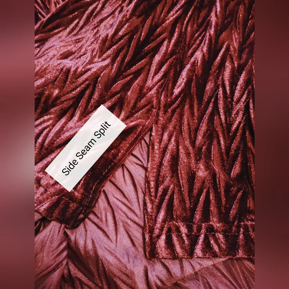 NWT Coldwater Creek Tunic Cowl Neck Top size 3X Deep Burgundy Wine Color - Picture 4 of 5